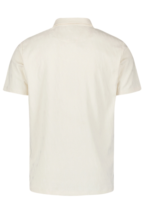 NO-EXCESS polo v solid terry jacquard